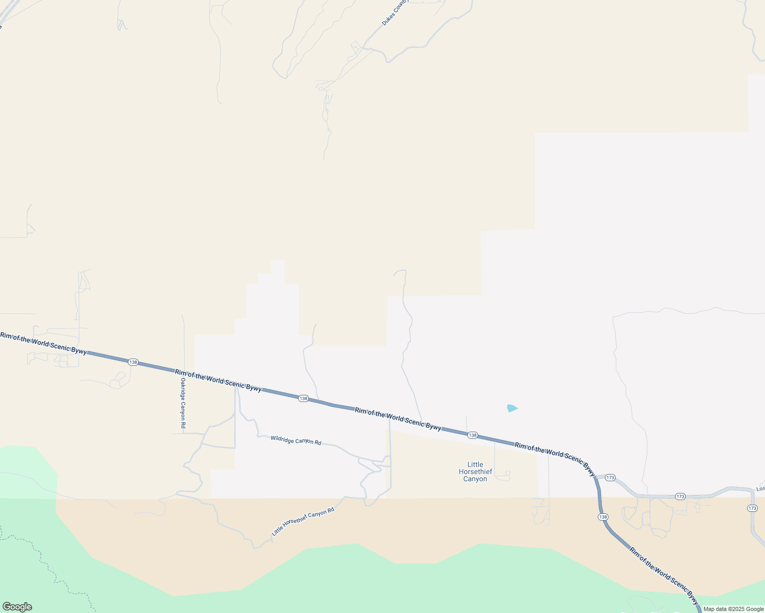 map of restaurants, bars, coffee shops, grocery stores, and more near Oak Springs Road in Hesperia