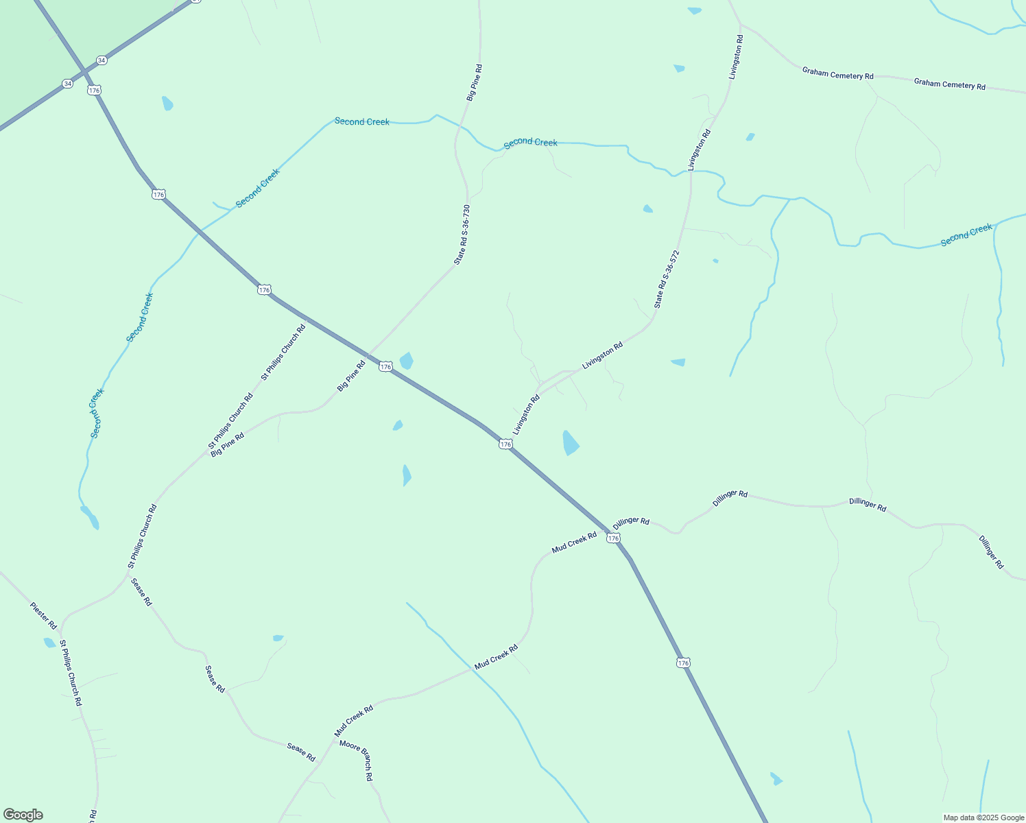 map of restaurants, bars, coffee shops, grocery stores, and more near 37 Blair's Landing Road in Pomaria
