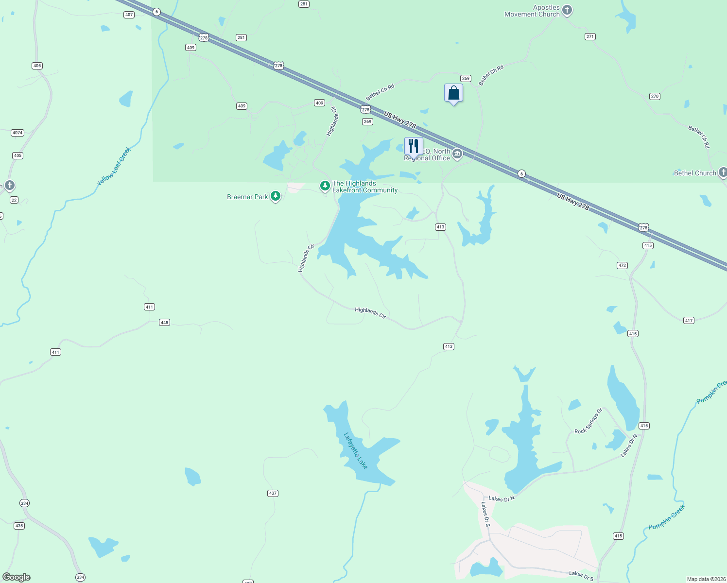 map of restaurants, bars, coffee shops, grocery stores, and more near Sutherland Drive in Oxford