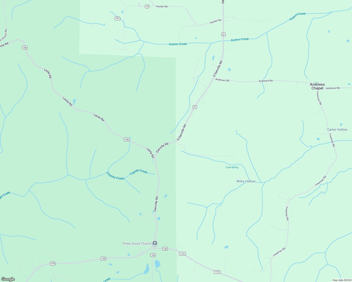 map of restaurants, bars, coffee shops, grocery stores, and more near South Danville Road in Danville