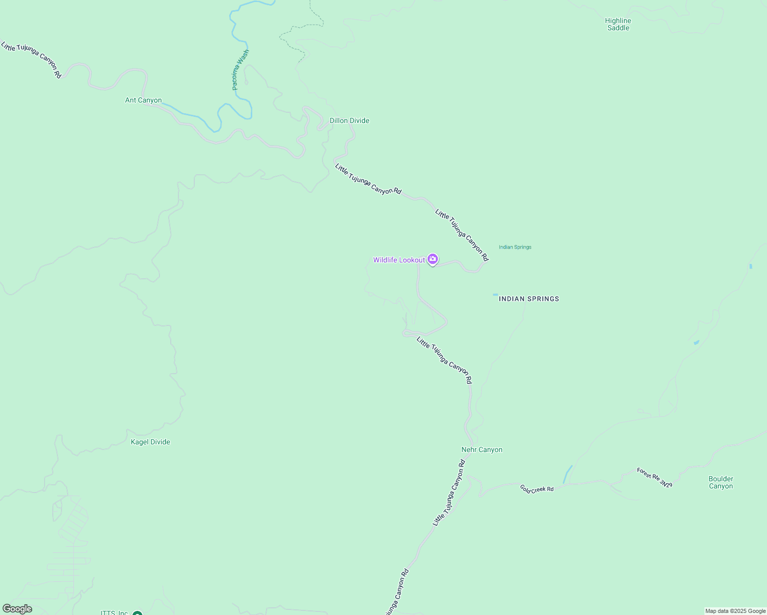 map of restaurants, bars, coffee shops, grocery stores, and more near 14831 Little Tujunga Canyon Road in Los Angeles County