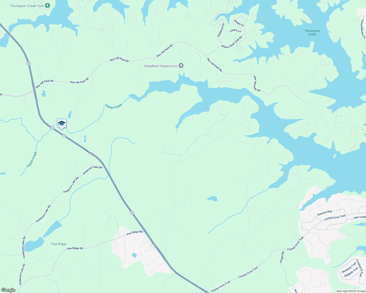 map of restaurants, bars, coffee shops, grocery stores, and more near in Dawsonville