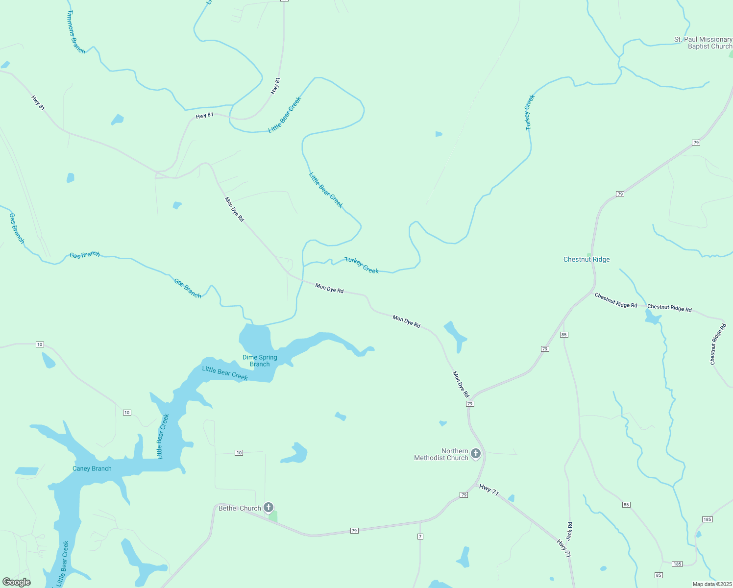 map of restaurants, bars, coffee shops, grocery stores, and more near 1770-1776 Mon Dye Road in Phil Campbell