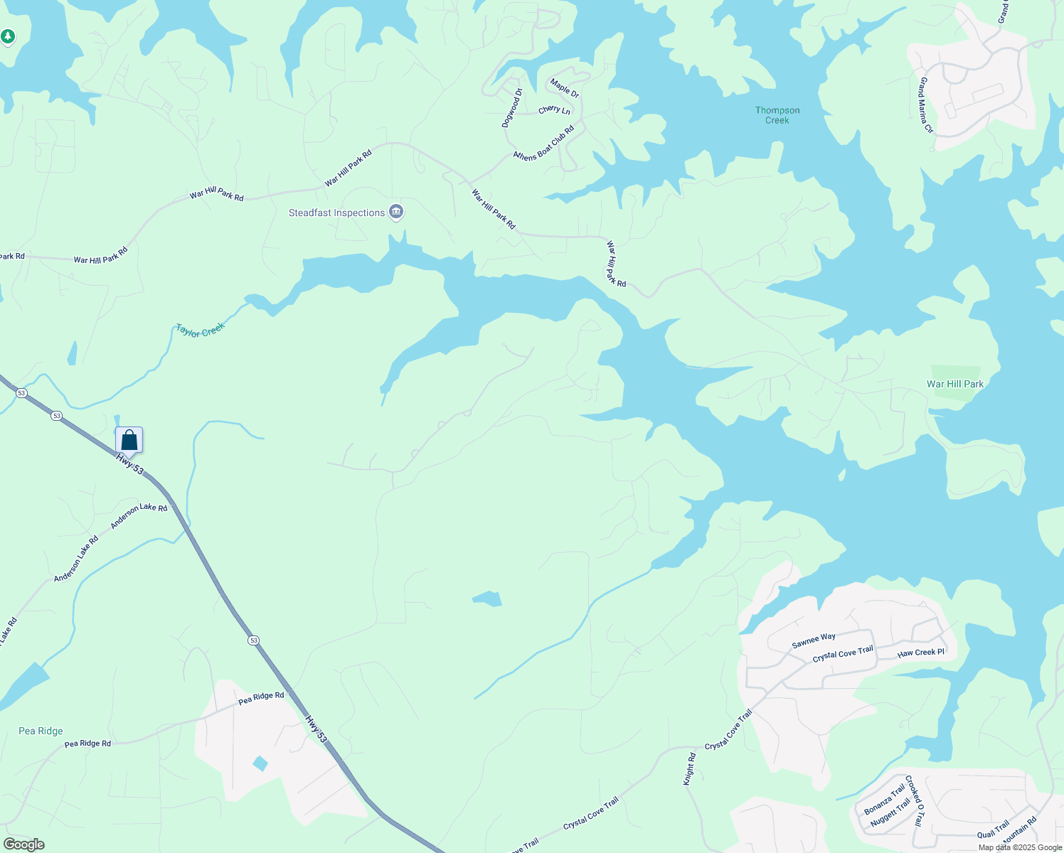 map of restaurants, bars, coffee shops, grocery stores, and more near 6930 Nichols Cove Drive in Dawsonville