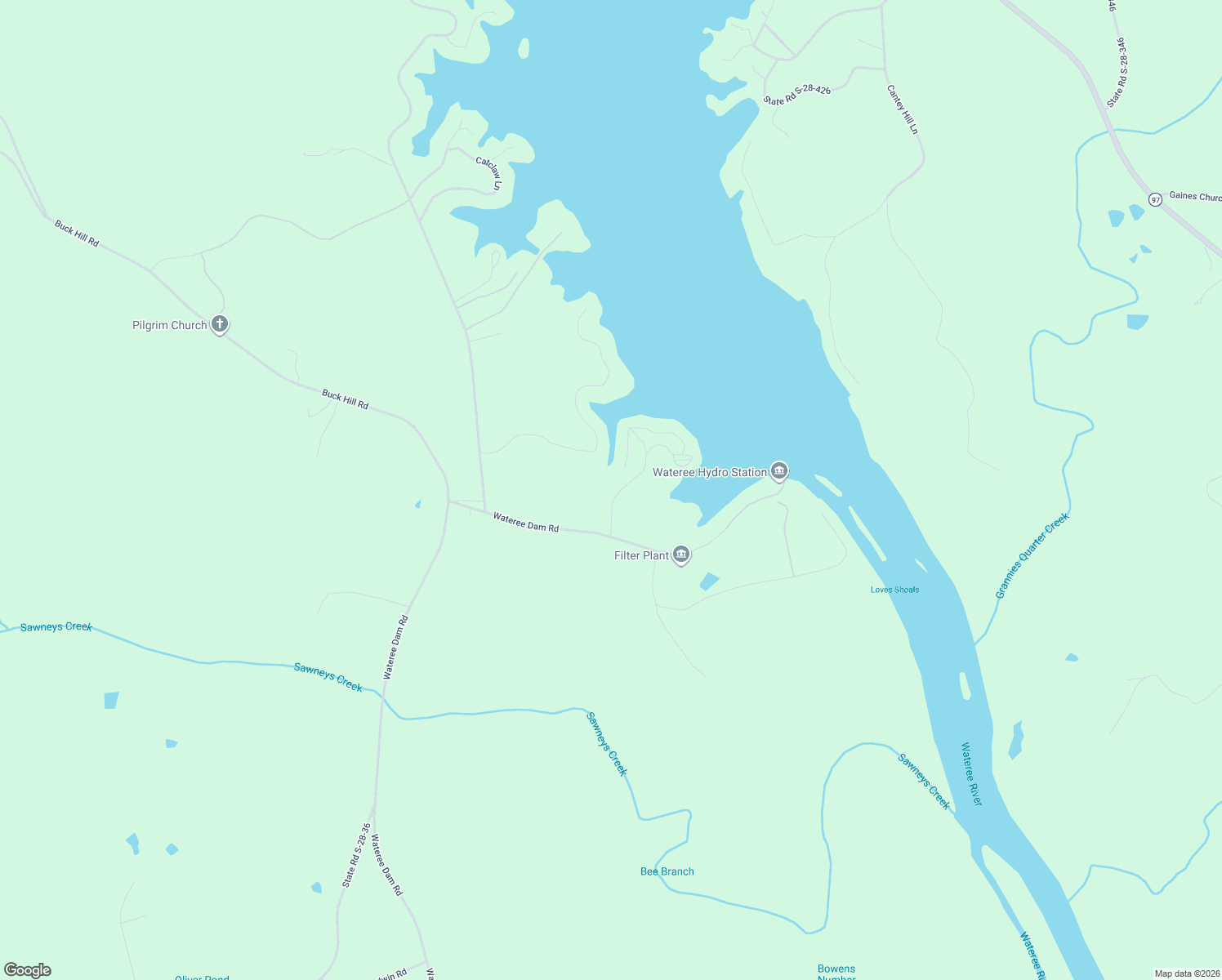 map of restaurants, bars, coffee shops, grocery stores, and more near 1427 Buck Hill Landing Road in Ridgeway