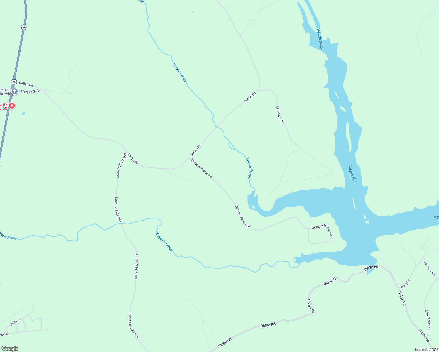 map of restaurants, bars, coffee shops, grocery stores, and more near 133 Terrapin Pointe Road in Hodges