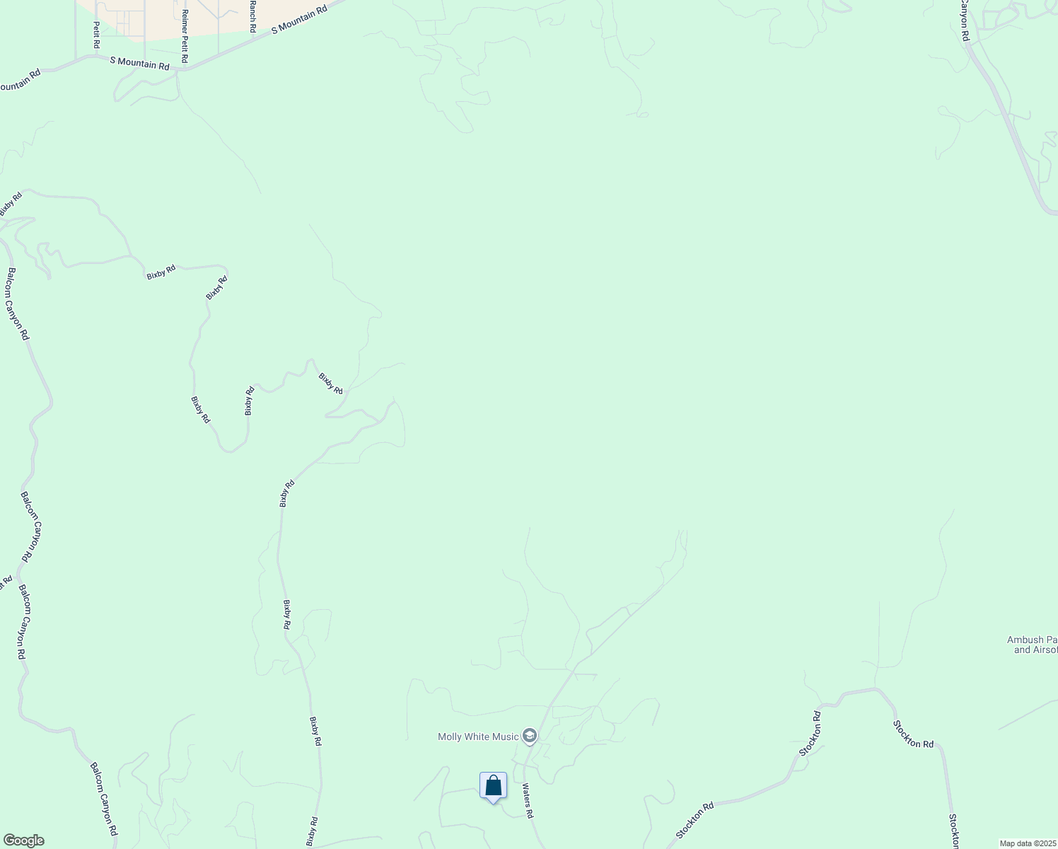 map of restaurants, bars, coffee shops, grocery stores, and more near Waters Road in Ventura County