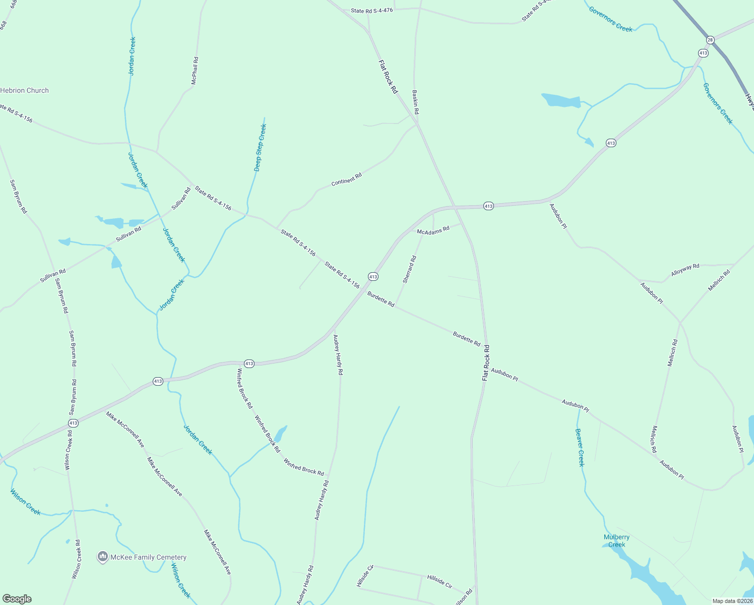 map of restaurants, bars, coffee shops, grocery stores, and more near 114 Burdette Rd in Iva