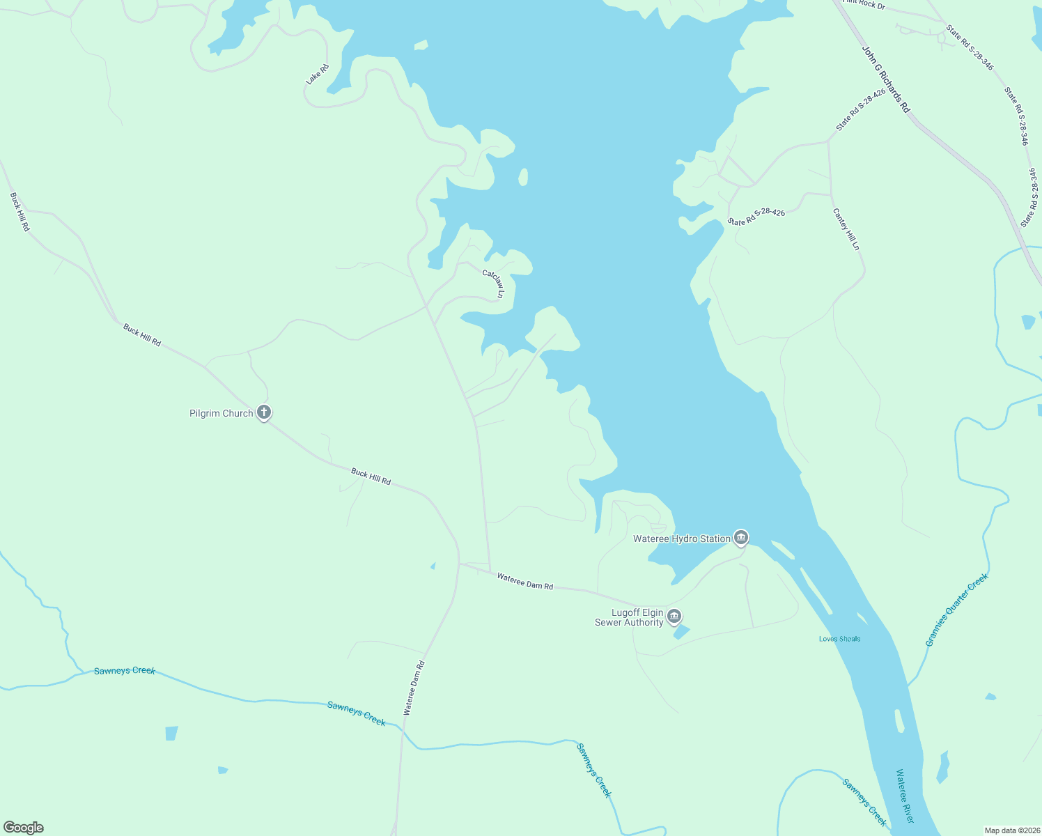 map of restaurants, bars, coffee shops, grocery stores, and more near 1402 Lake Road in Ridgeway