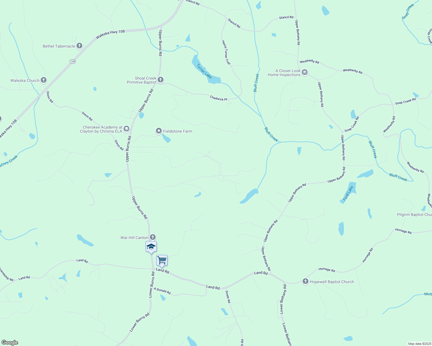 map of restaurants, bars, coffee shops, grocery stores, and more near 797 Rutledge Lane in Canton
