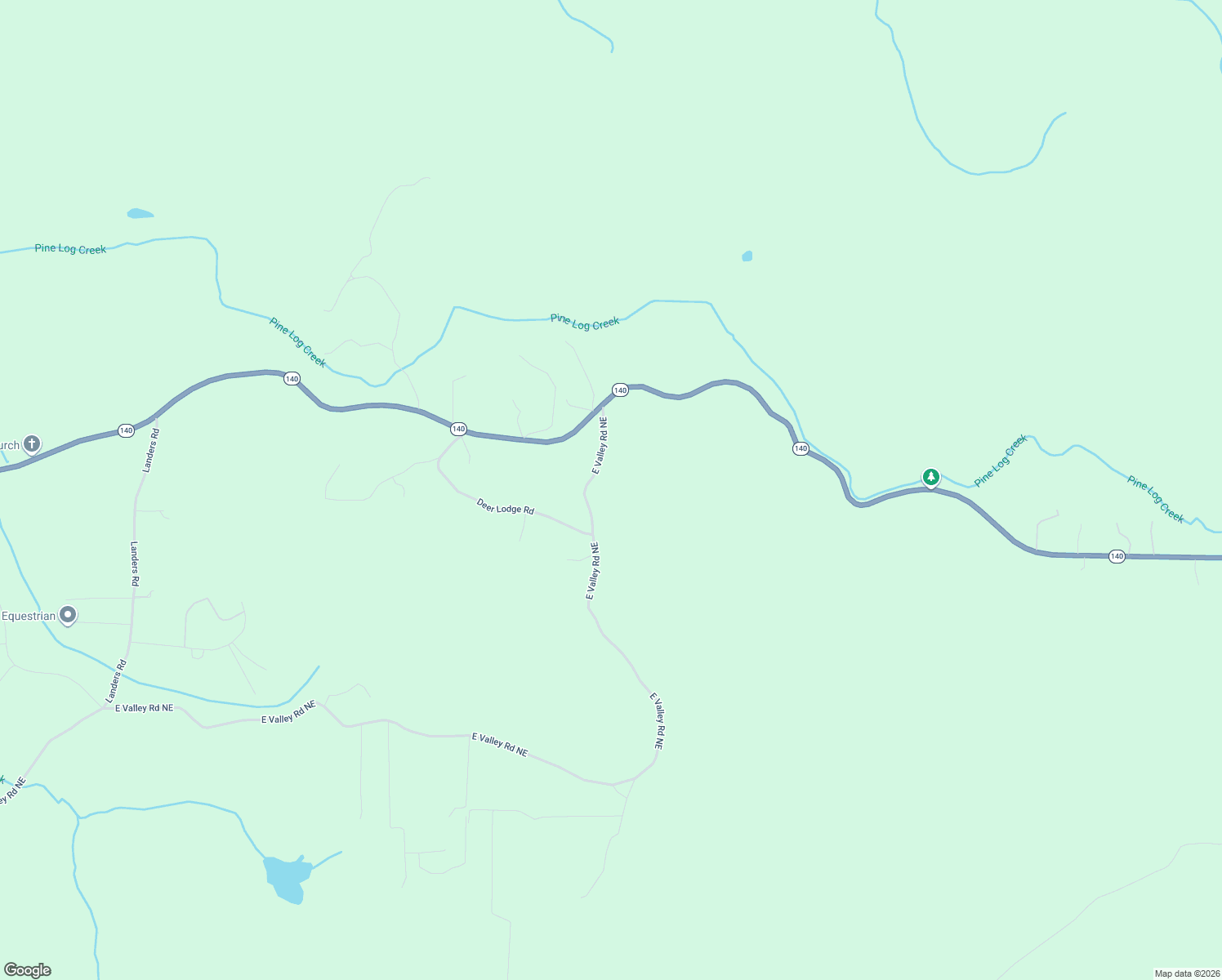 map of restaurants, bars, coffee shops, grocery stores, and more near 680 East Valley Road Northeast in Rydal