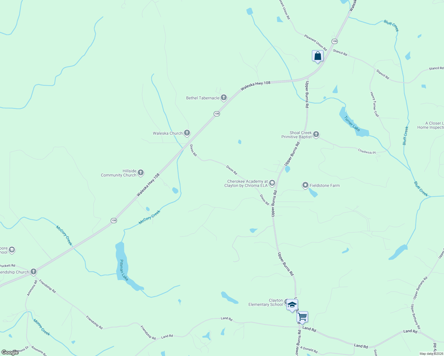 map of restaurants, bars, coffee shops, grocery stores, and more near 697 Dixon Road in Canton