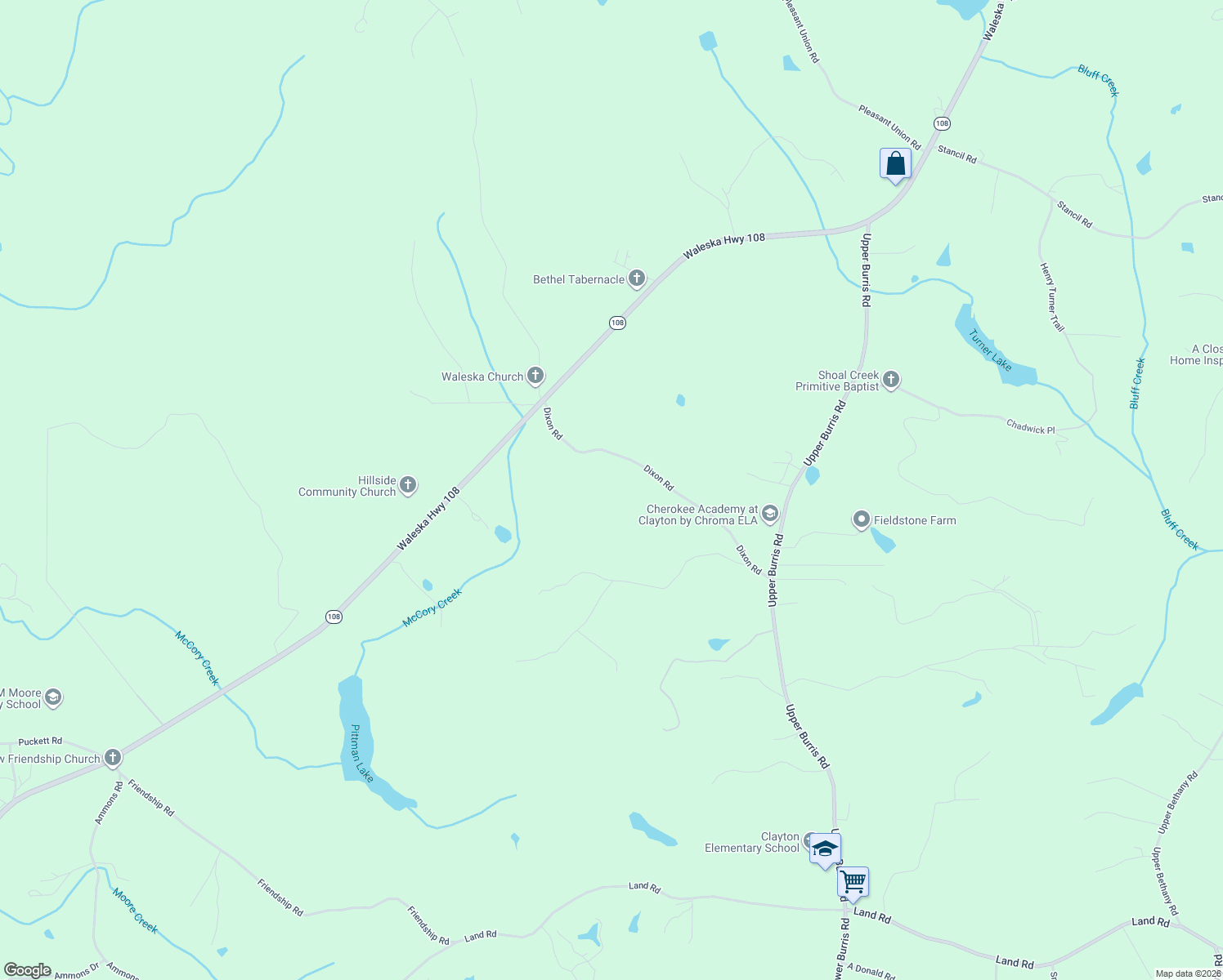 map of restaurants, bars, coffee shops, grocery stores, and more near 697 Dixon Road in Canton