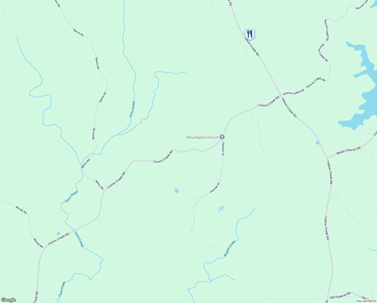 map of restaurants, bars, coffee shops, grocery stores, and more near 4762 Conns Creek Road in Ball Ground