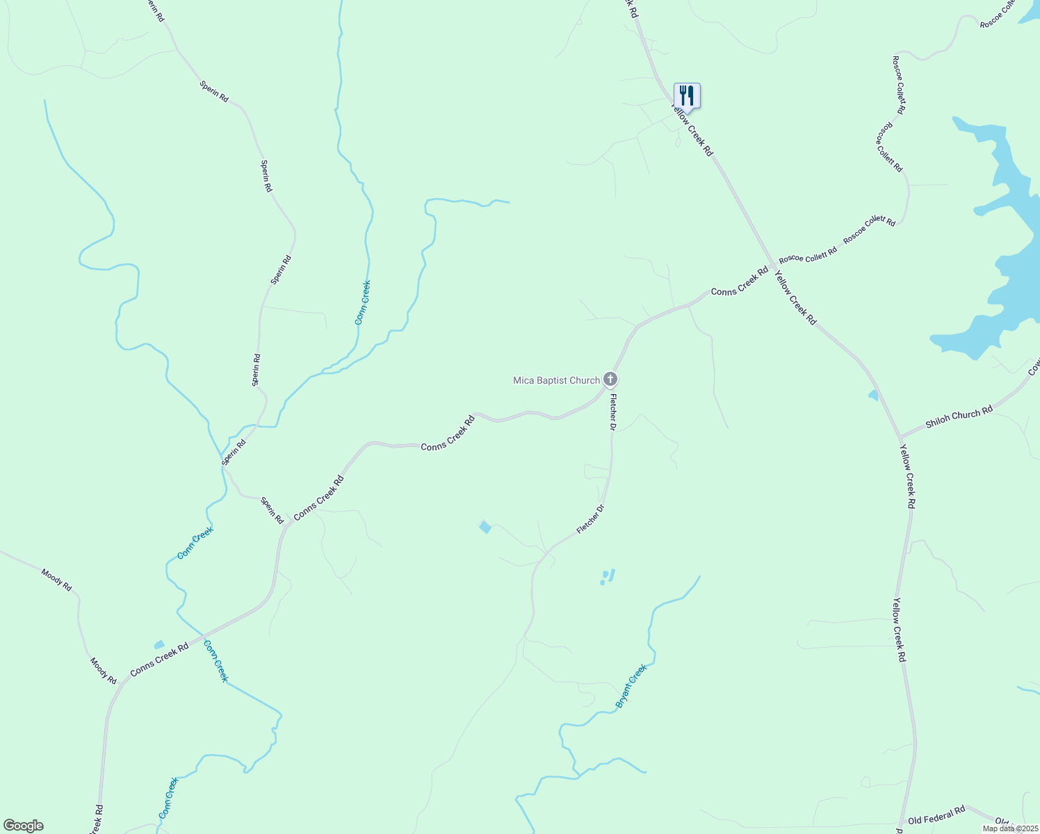 map of restaurants, bars, coffee shops, grocery stores, and more near 4786 Conns Creek Road in Ball Ground