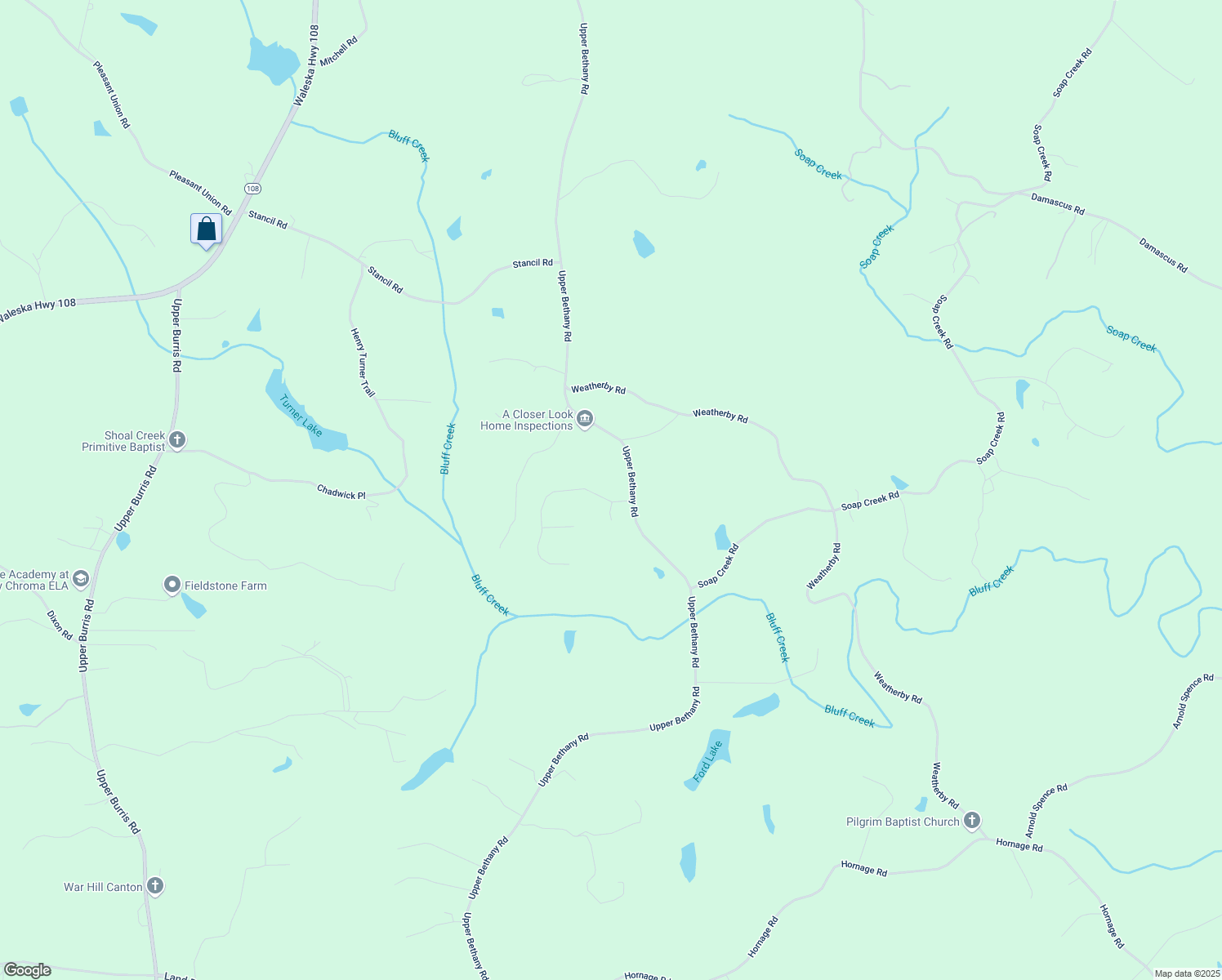 map of restaurants, bars, coffee shops, grocery stores, and more near 102 Carney Drive in Ball Ground