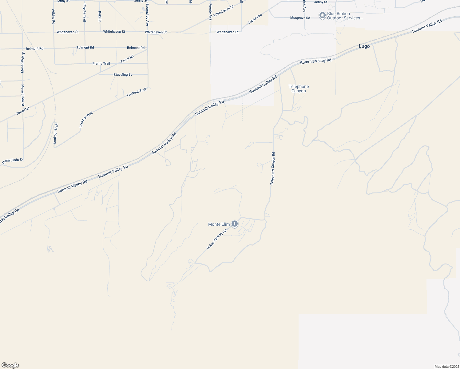 map of restaurants, bars, coffee shops, grocery stores, and more near Starlight Drive in Hesperia