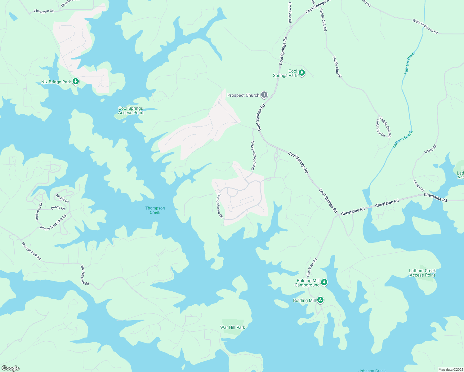 map of restaurants, bars, coffee shops, grocery stores, and more near 6707 Grand Marina Circle in Gainesville