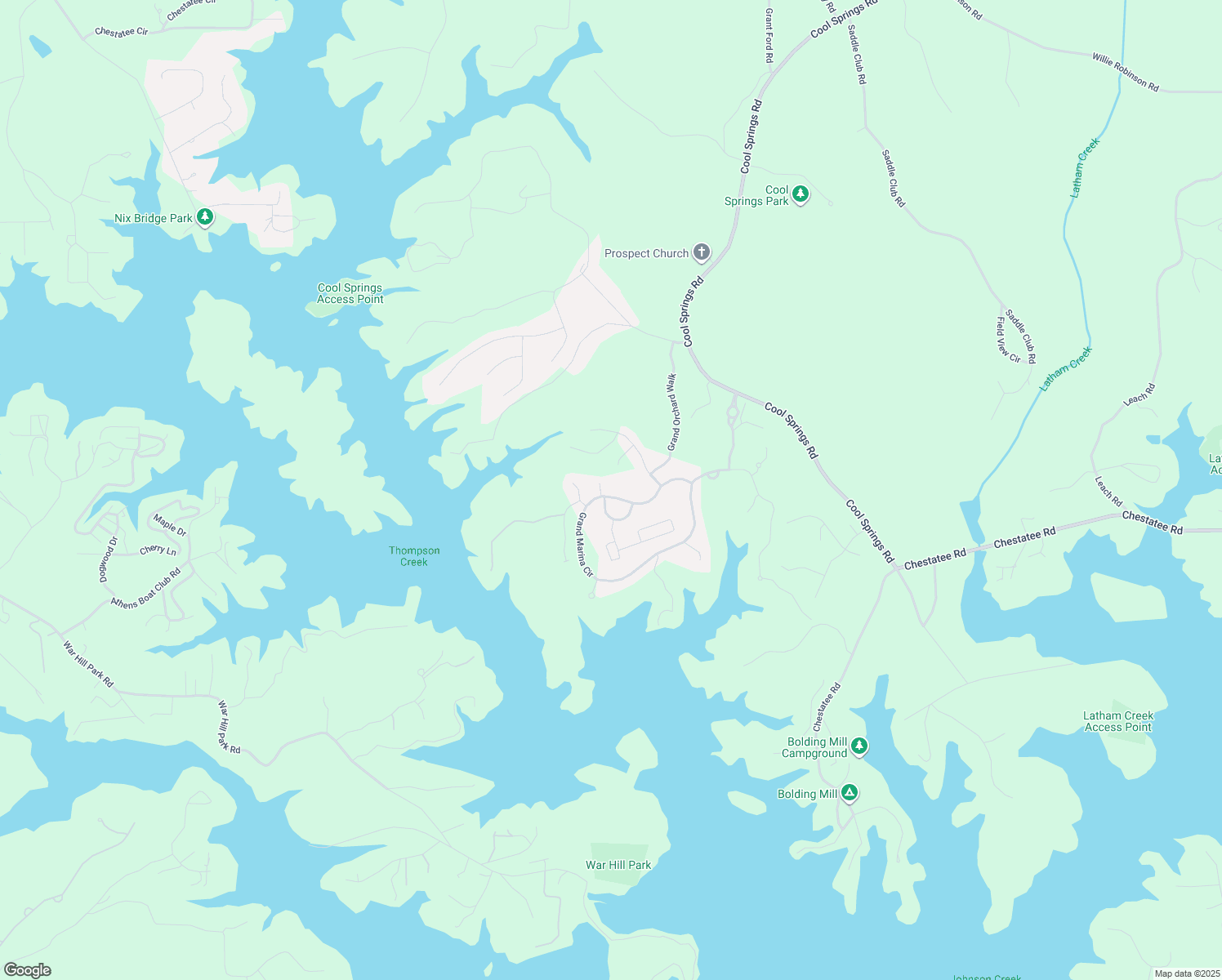 map of restaurants, bars, coffee shops, grocery stores, and more near 6707 Grand Marina Circle in Gainesville