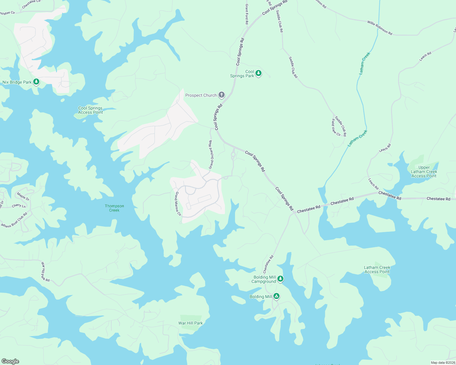 map of restaurants, bars, coffee shops, grocery stores, and more near 6109 Grand Marina Circle in Gainesville