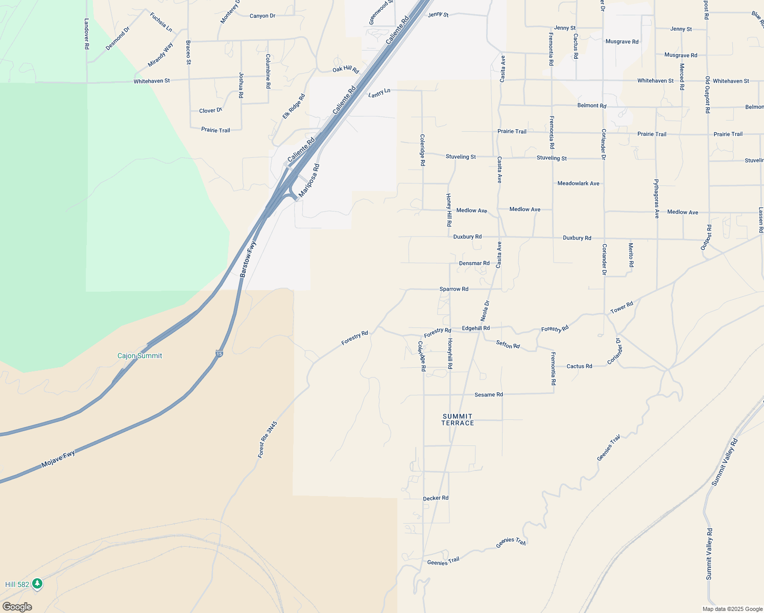 map of restaurants, bars, coffee shops, grocery stores, and more near 10930 Edgehill Road in Hesperia