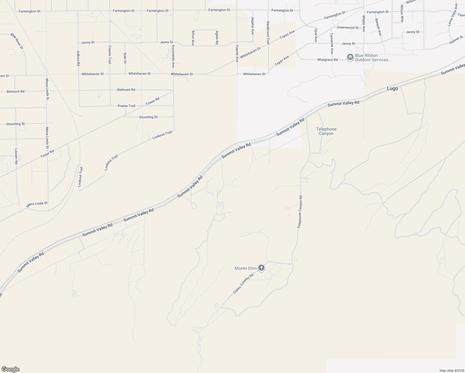 map of restaurants, bars, coffee shops, grocery stores, and more near 13633 Summit Valley Road in Hesperia