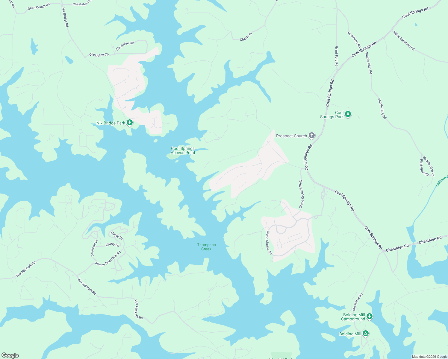 map of restaurants, bars, coffee shops, grocery stores, and more near 6073 Rockingham Way in Gainesville