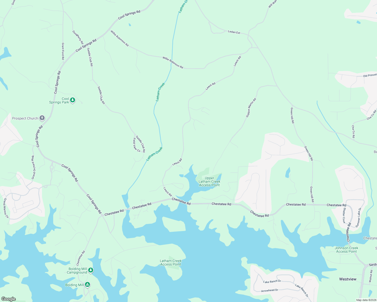 map of restaurants, bars, coffee shops, grocery stores, and more near 3840 Leach Road in Gainesville