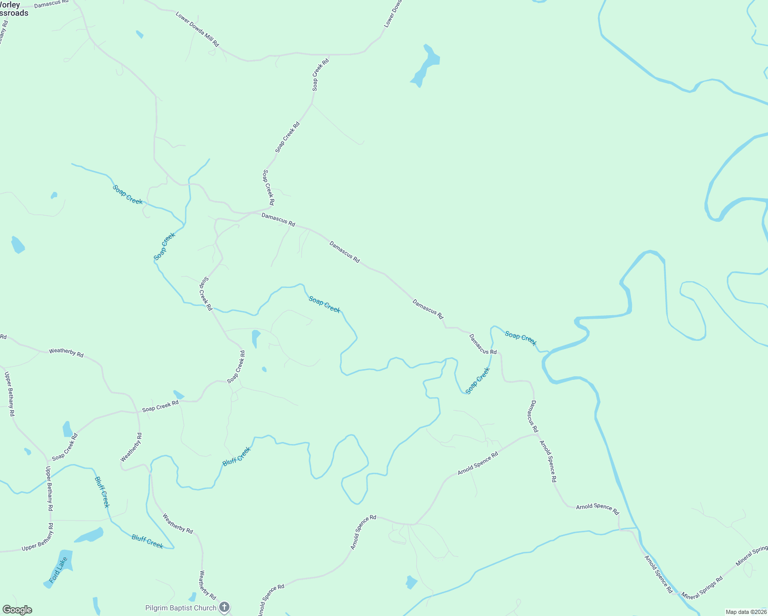 map of restaurants, bars, coffee shops, grocery stores, and more near 279 Damascus Road in Ball Ground