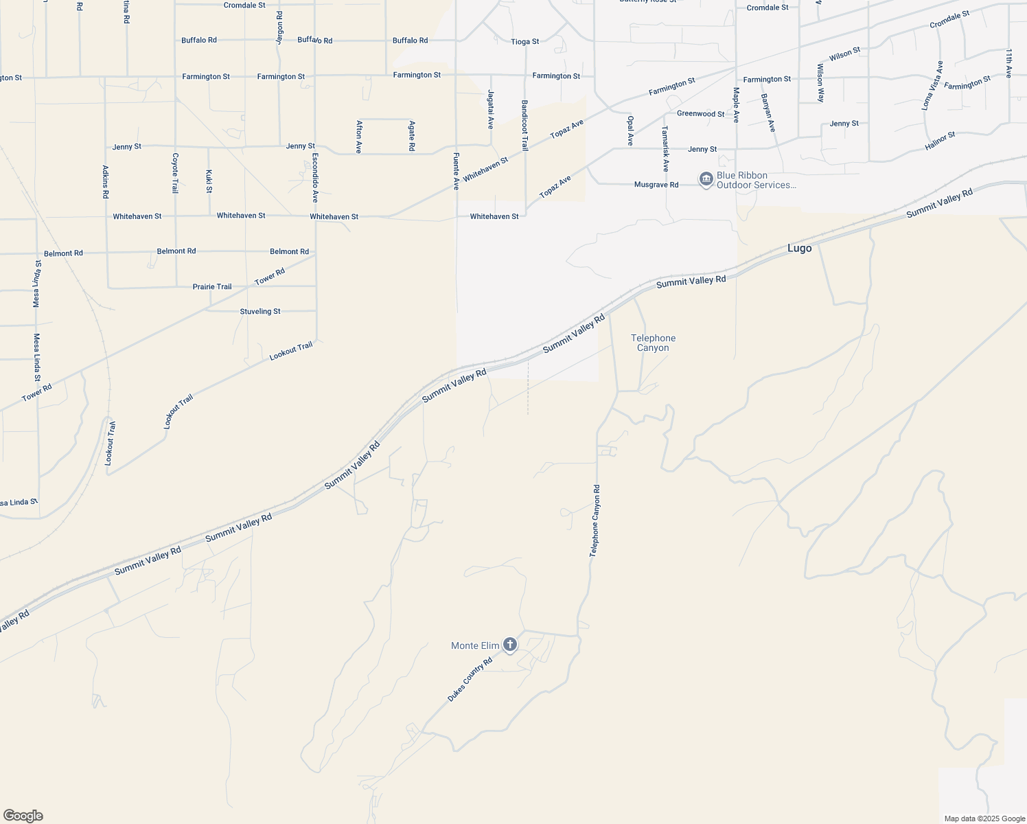 map of restaurants, bars, coffee shops, grocery stores, and more near 5920 Bandicoot Trail in Hesperia