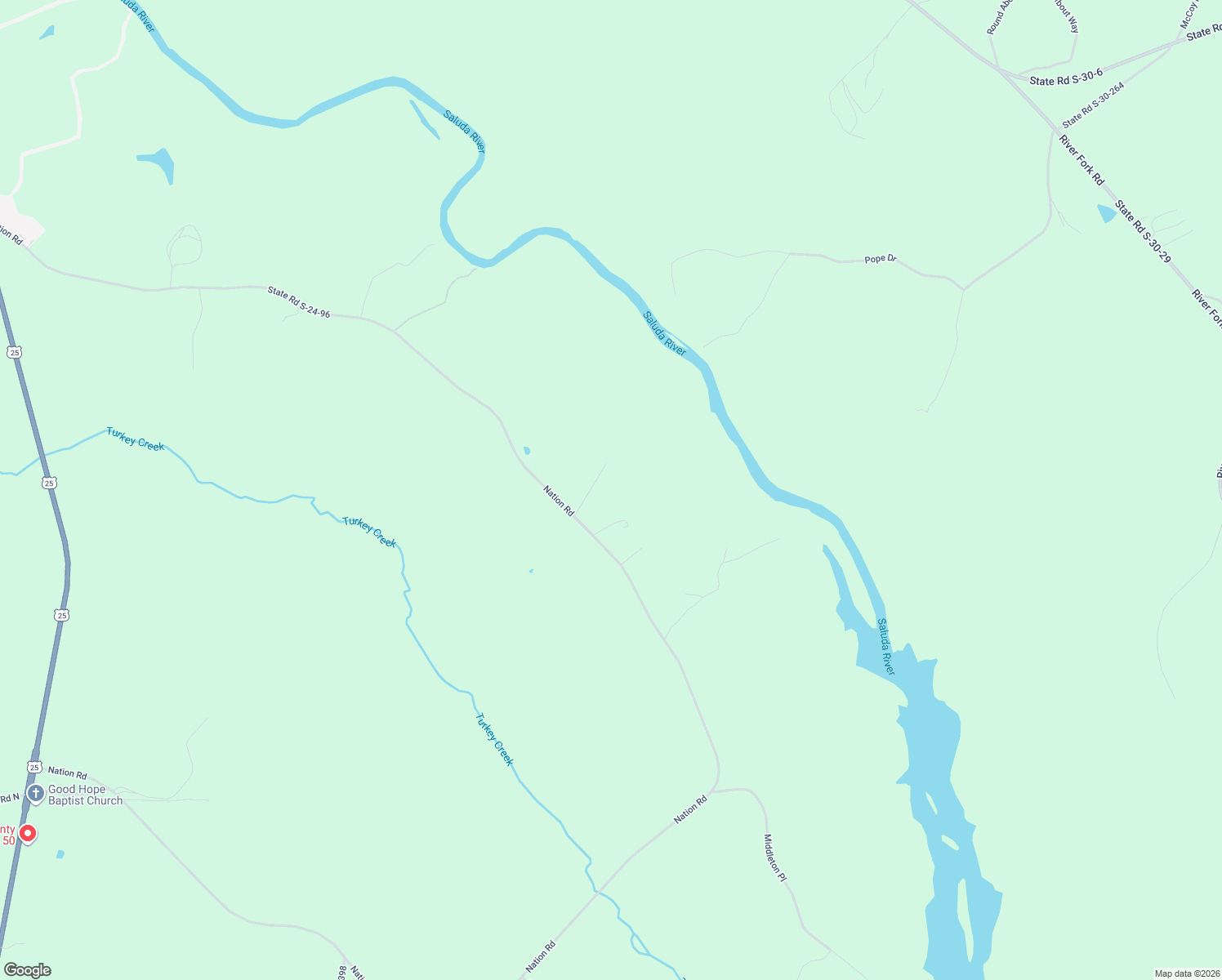 map of restaurants, bars, coffee shops, grocery stores, and more near 1912 Nation Road in Hodges