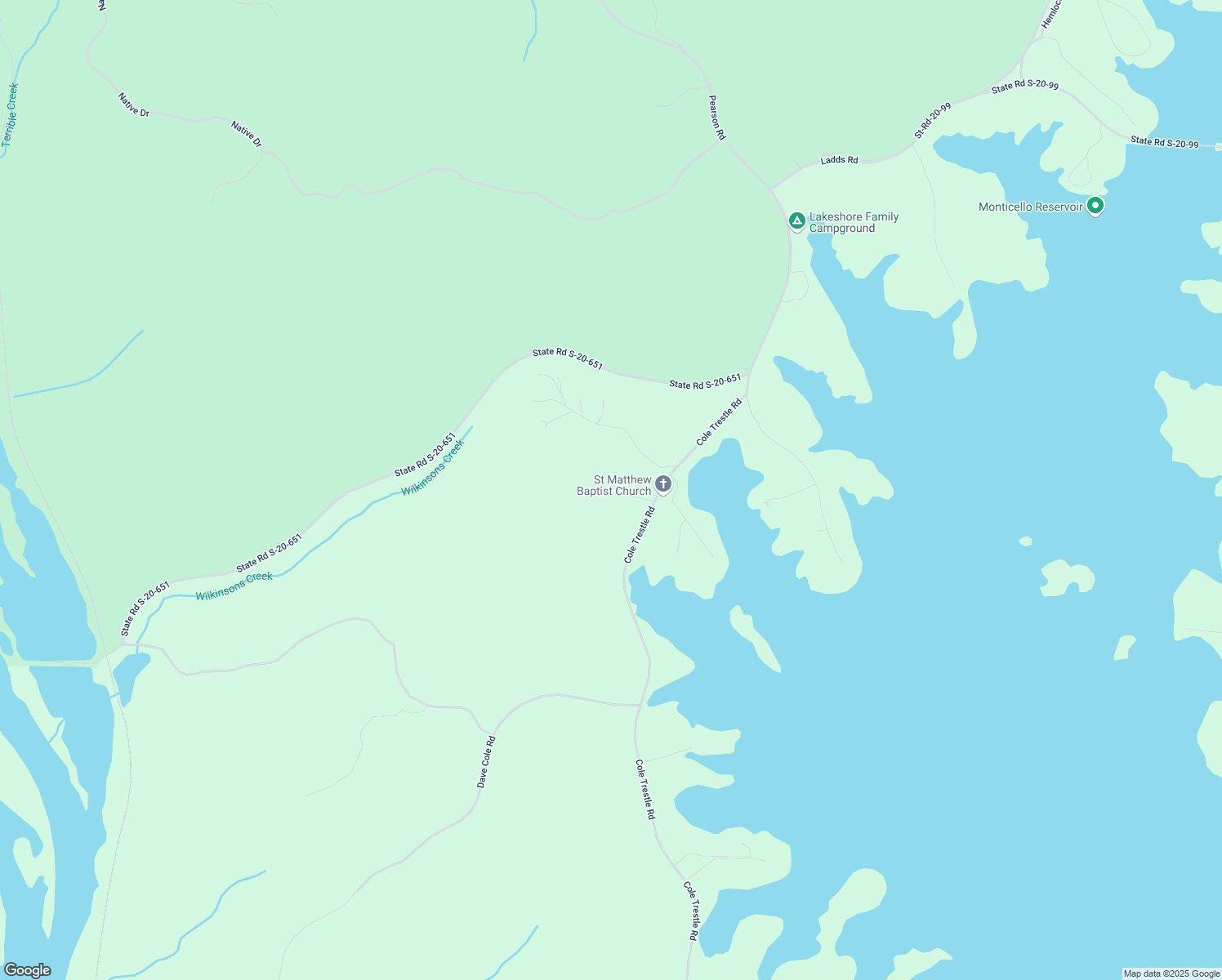 map of restaurants, bars, coffee shops, grocery stores, and more near 136 Sumac Drive in Blair