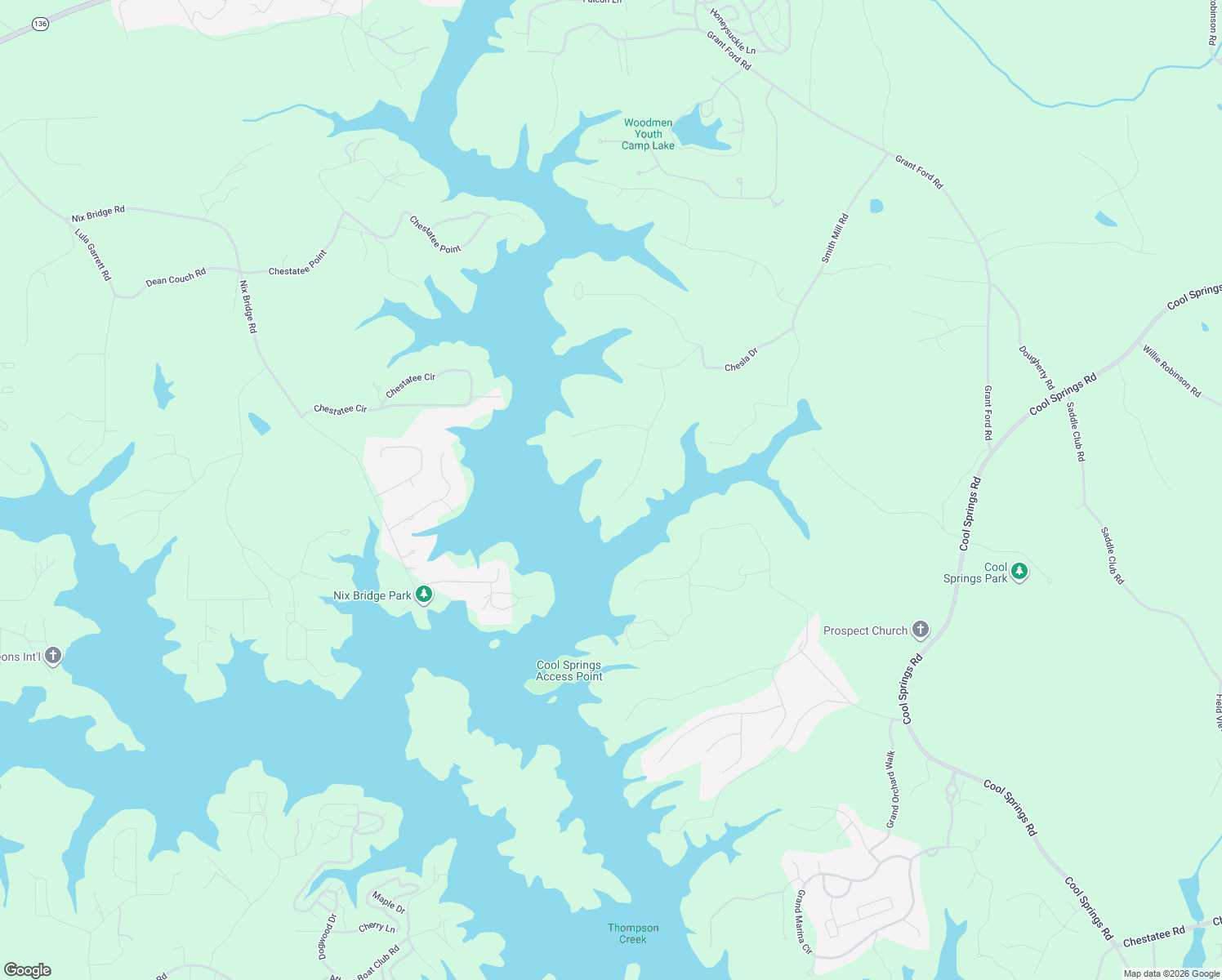 map of restaurants, bars, coffee shops, grocery stores, and more near 6436 Point Twenty Two in Gainesville