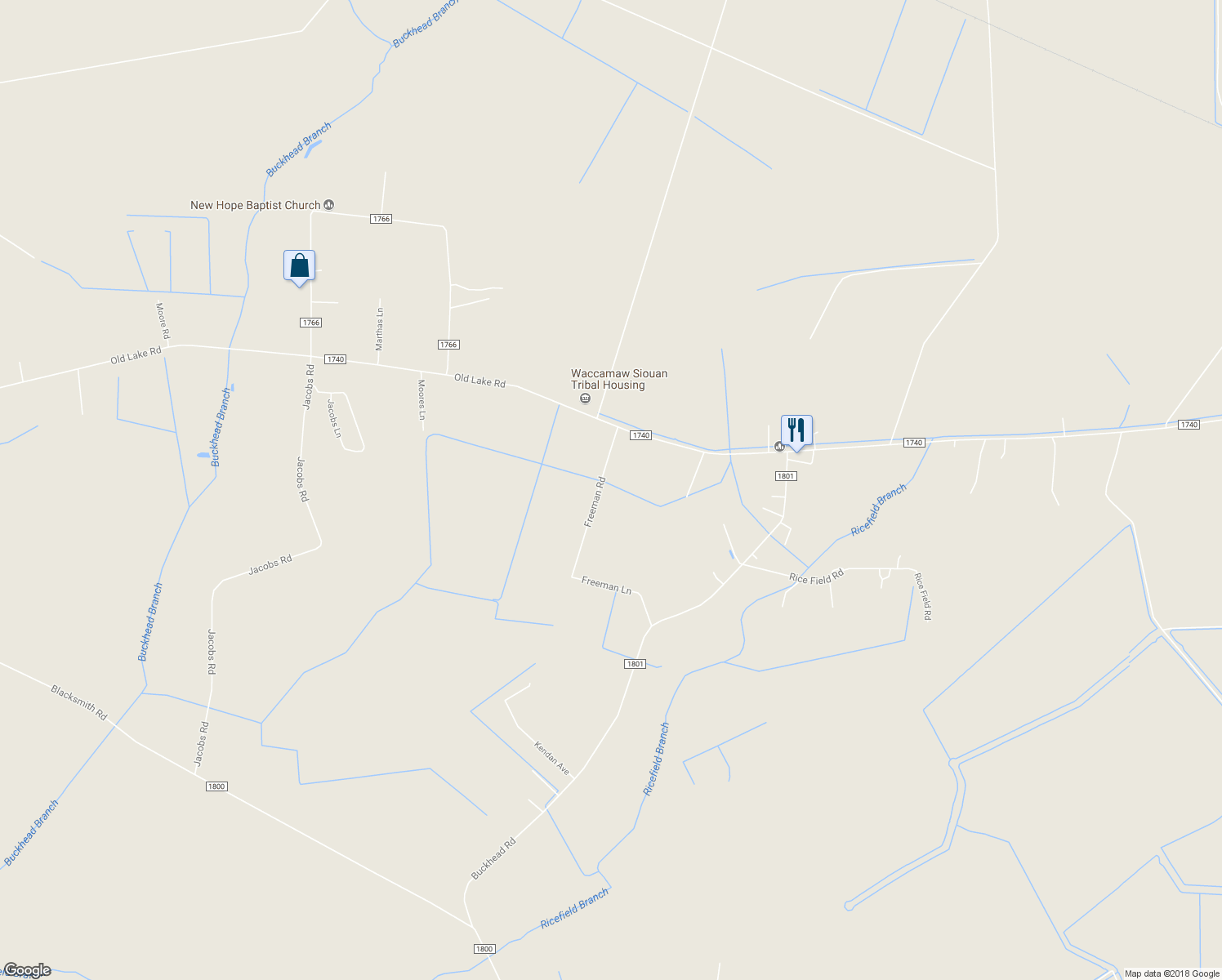 map of restaurants, bars, coffee shops, grocery stores, and more near 189 Freeman Road in Bolton