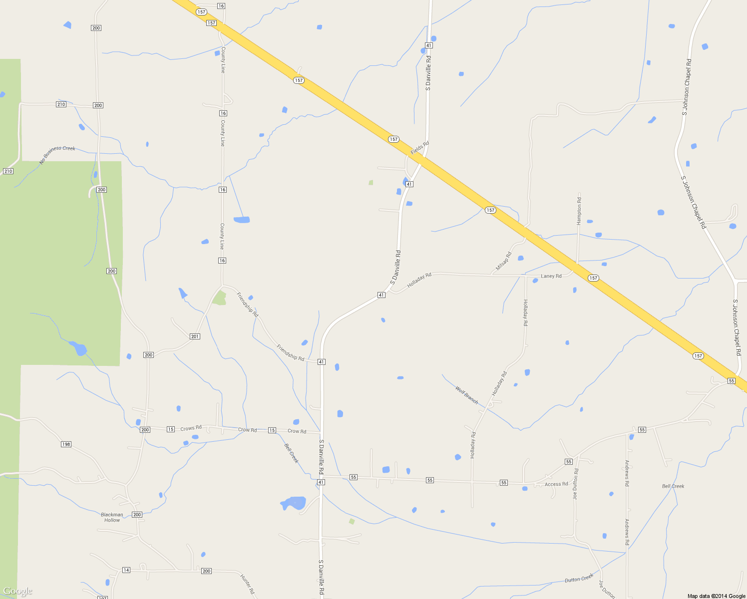 map of restaurants, bars, coffee shops, grocery stores, and more near South Danville Road in Danville