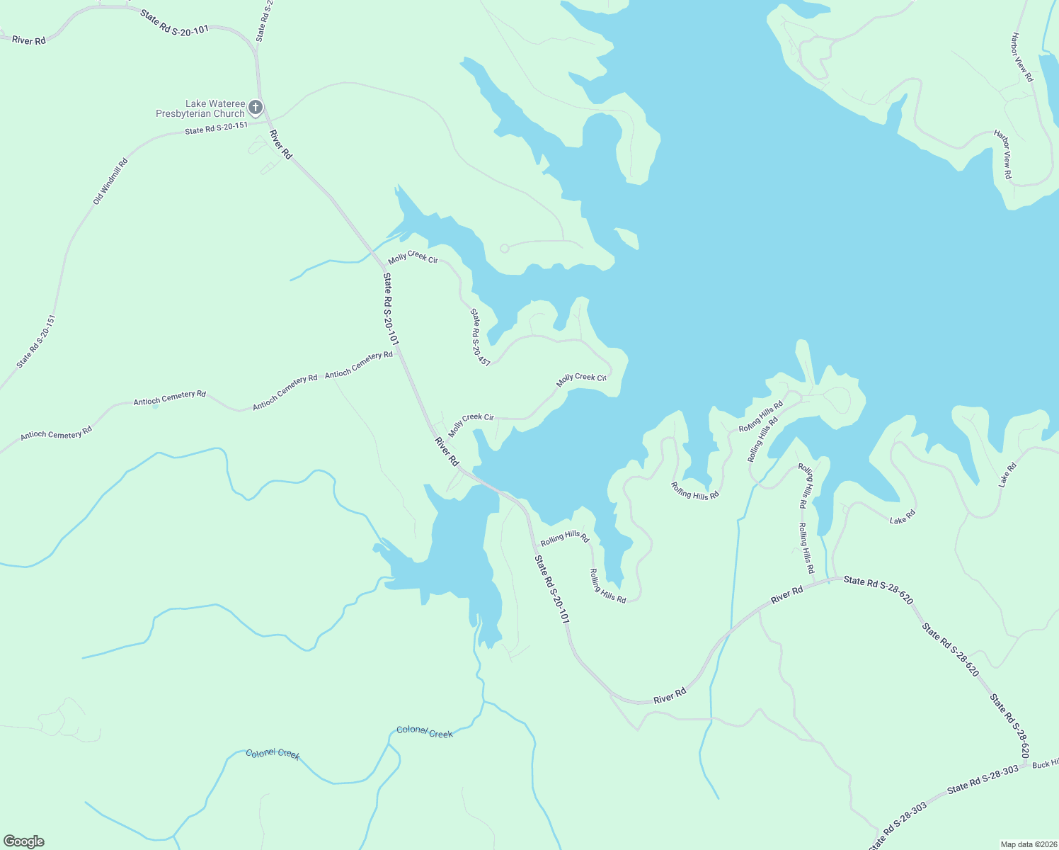 map of restaurants, bars, coffee shops, grocery stores, and more near 1545 State Road S-20-457 in Ridgeway