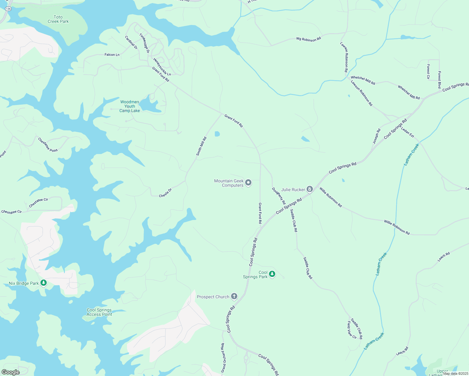 map of restaurants, bars, coffee shops, grocery stores, and more near 5643 River Stone Road in Gainesville