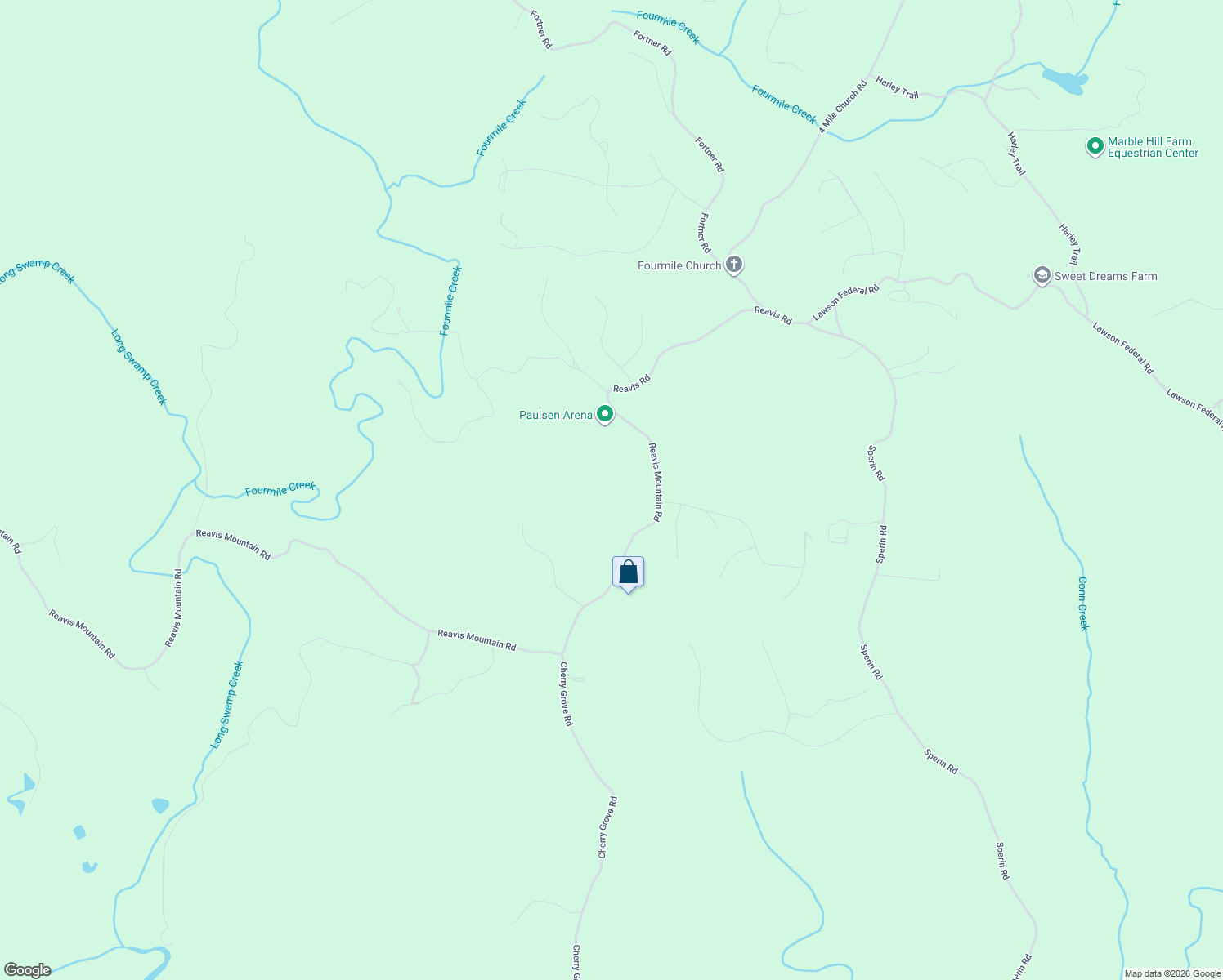 map of restaurants, bars, coffee shops, grocery stores, and more near 3547 Reavis Mountain Parkway in Ball Ground
