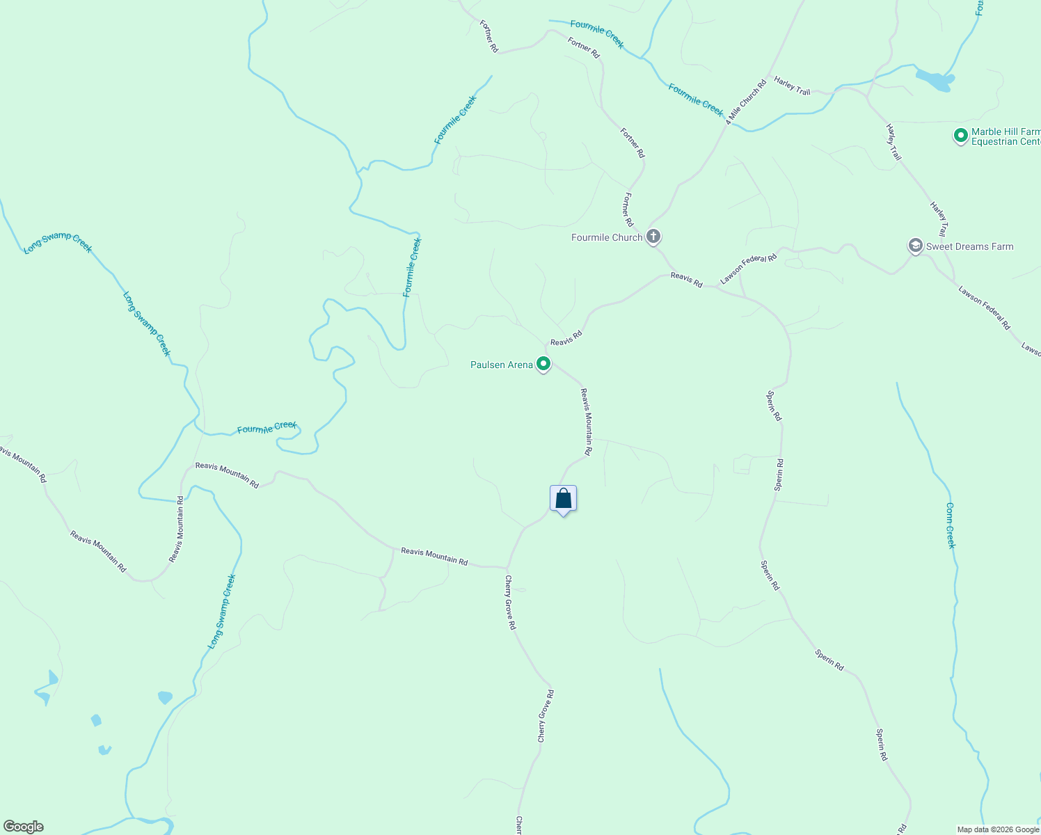 map of restaurants, bars, coffee shops, grocery stores, and more near 3547 Reavis Mountain Parkway in Ball Ground