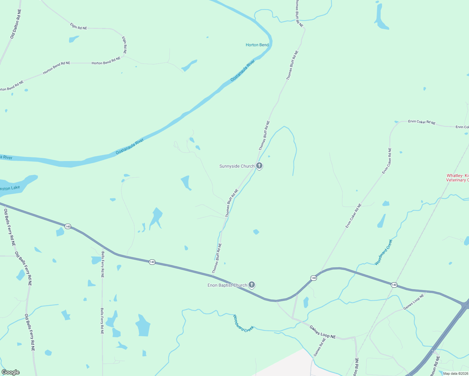 map of restaurants, bars, coffee shops, grocery stores, and more near 395 Thomas Bluff Road Northeast in Rome
