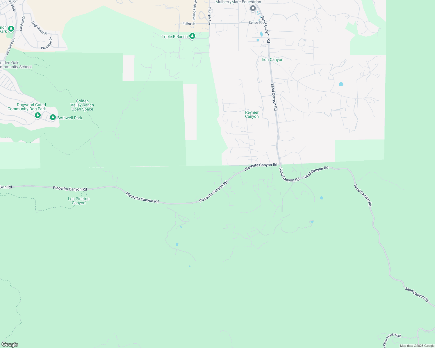 map of restaurants, bars, coffee shops, grocery stores, and more near 25745 Pacy Street in Santa Clarita