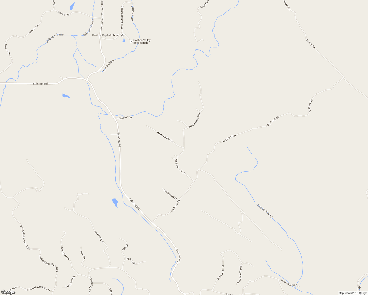 map of restaurants, bars, coffee shops, grocery stores, and more near 1250 Wild Azalea Trail in Waleska