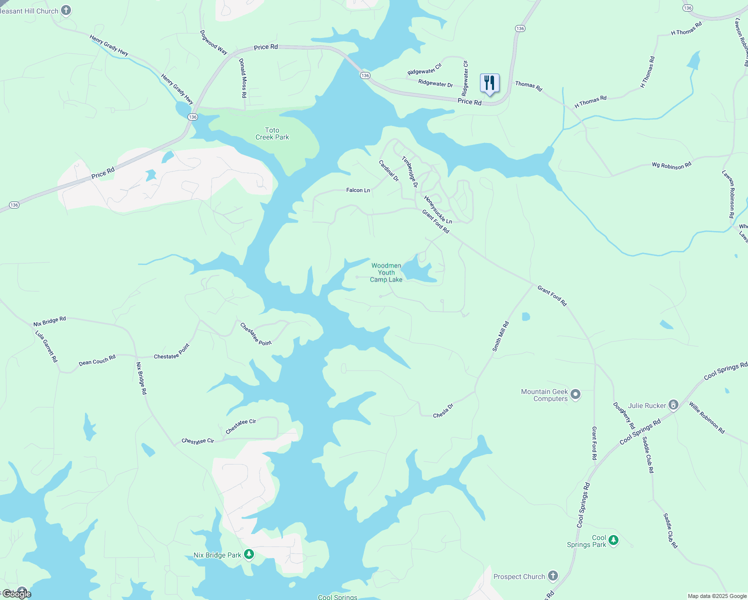map of restaurants, bars, coffee shops, grocery stores, and more near 6011 Tradewinds Cove in Gainesville