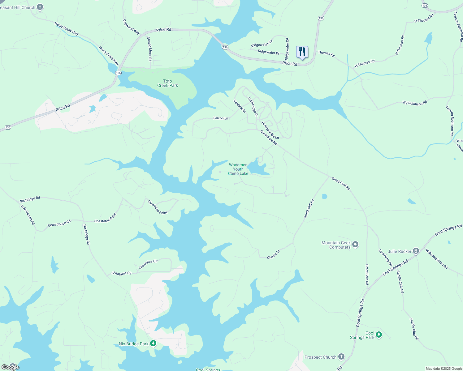 map of restaurants, bars, coffee shops, grocery stores, and more near 6011 Tradewinds Cove in Gainesville