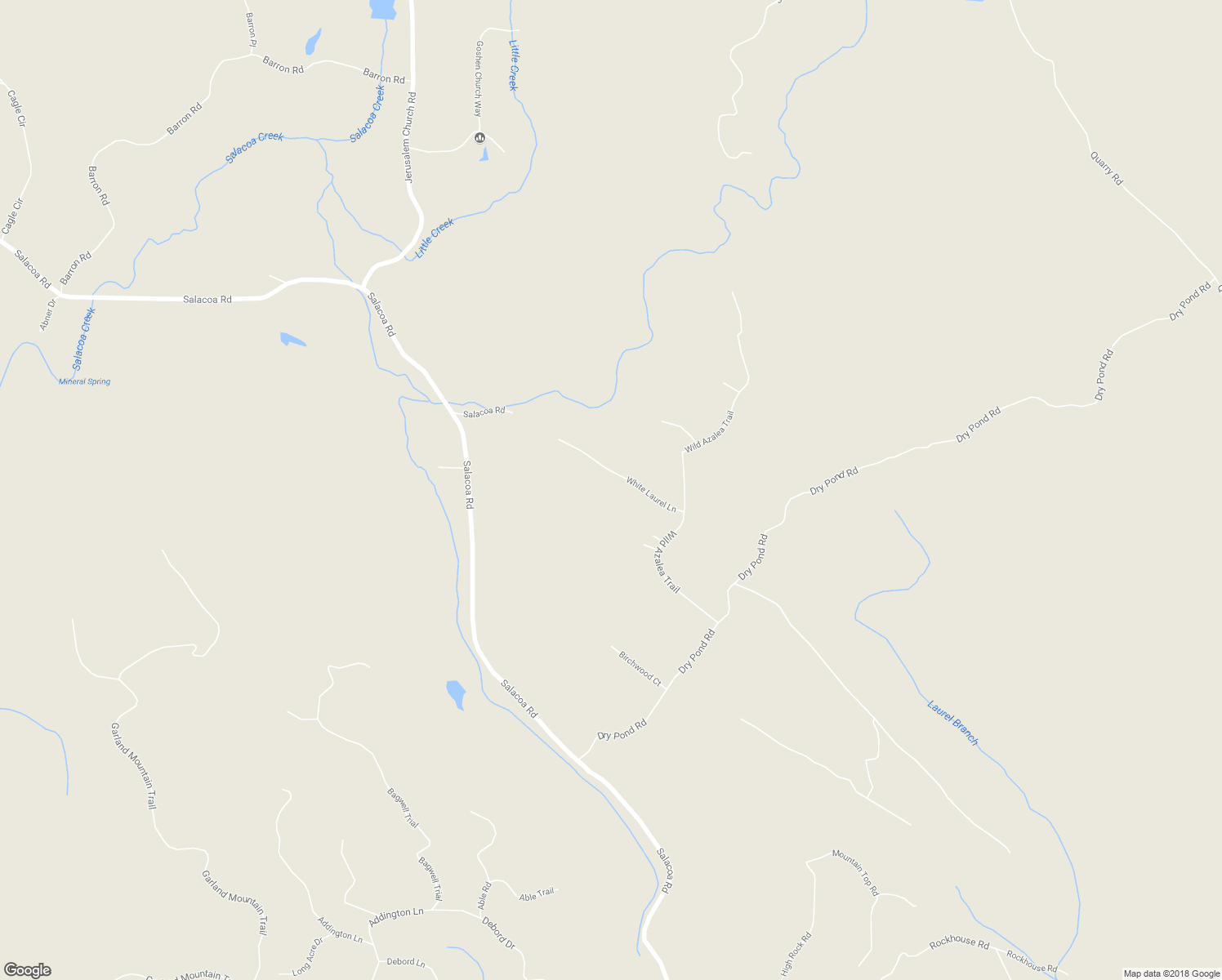 map of restaurants, bars, coffee shops, grocery stores, and more near 483 White Laurel Lane in Waleska