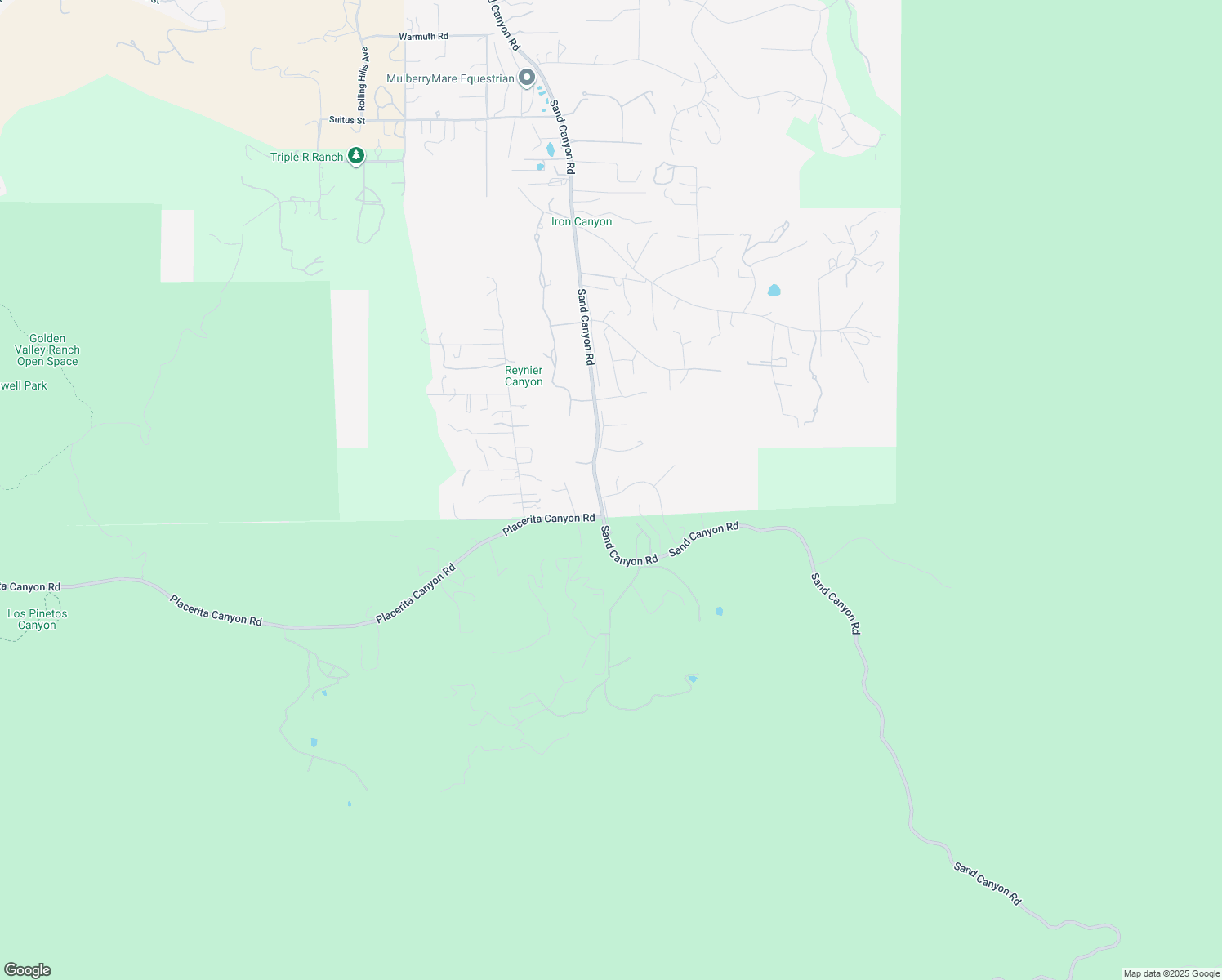map of restaurants, bars, coffee shops, grocery stores, and more near 15877 Beaver Run Road in Santa Clarita