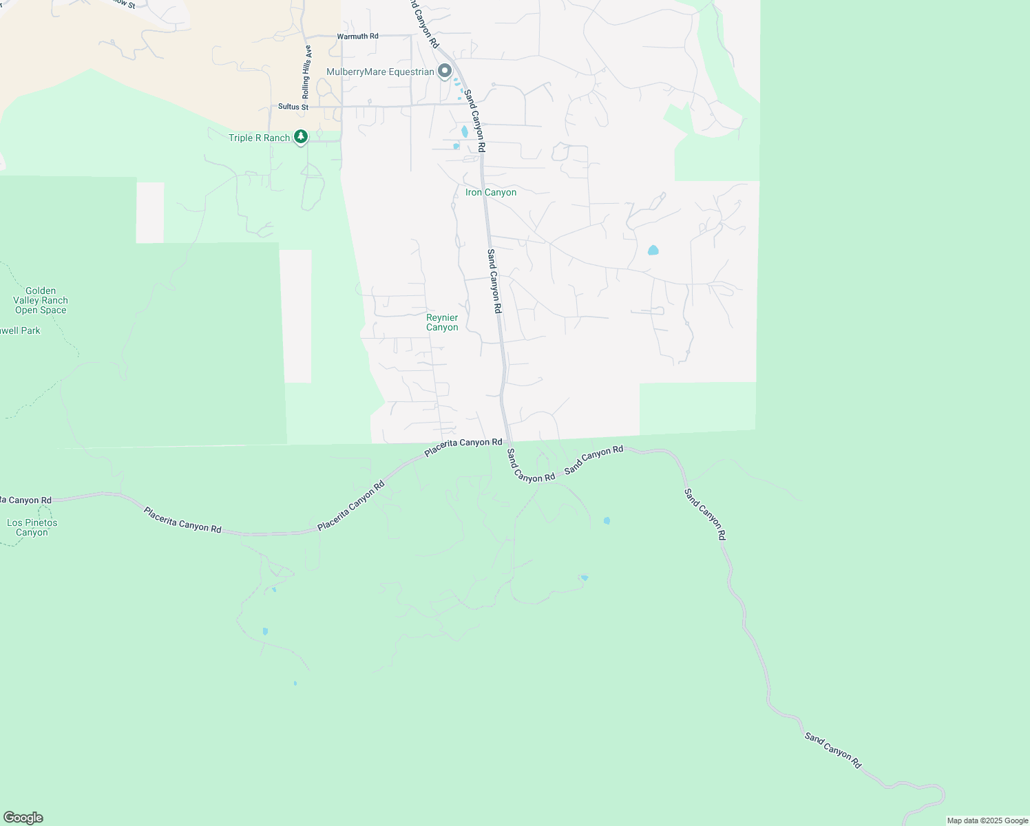 map of restaurants, bars, coffee shops, grocery stores, and more near 15877 Beaver Run Road in Santa Clarita