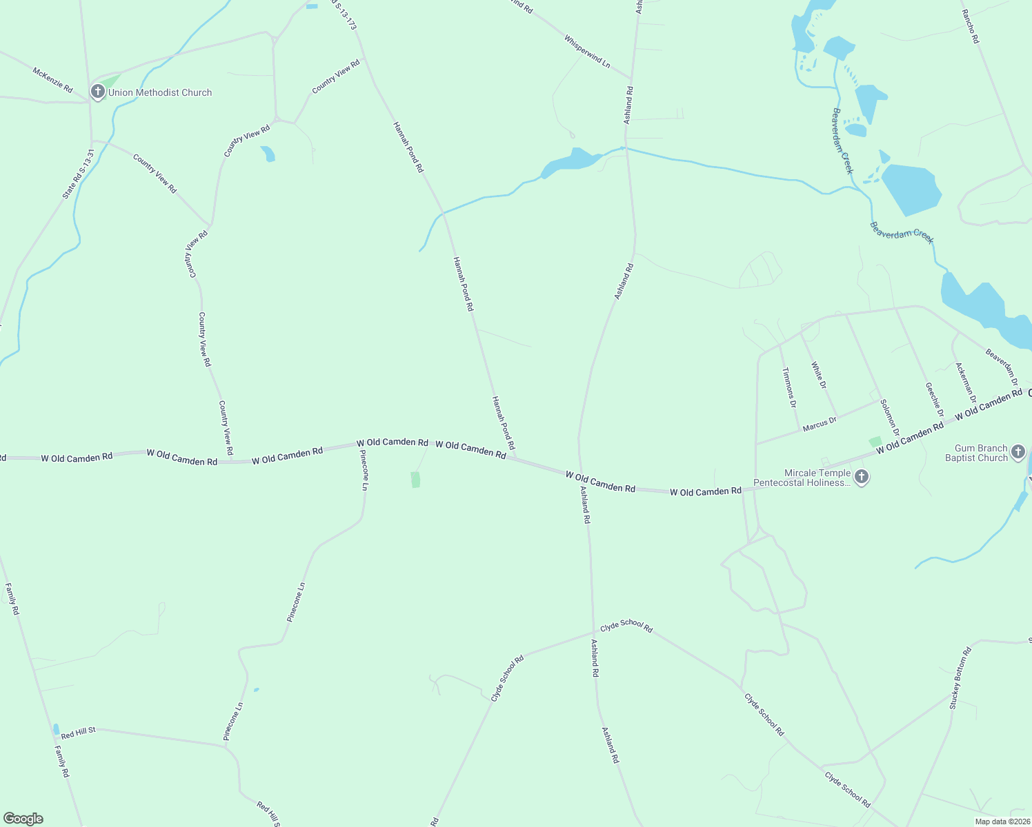 map of restaurants, bars, coffee shops, grocery stores, and more near 1631 Hannah Pond Rd in McBee