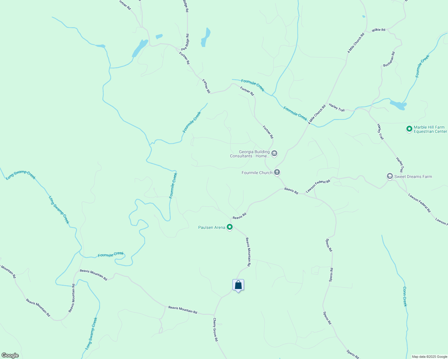 map of restaurants, bars, coffee shops, grocery stores, and more near 394 Settlers Ridge Drive in Ball Ground