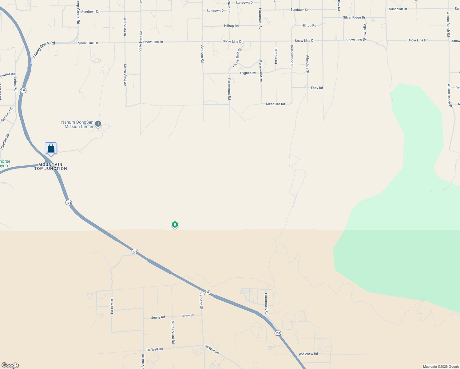 map of restaurants, bars, coffee shops, grocery stores, and more near Johnson Road in Phelan